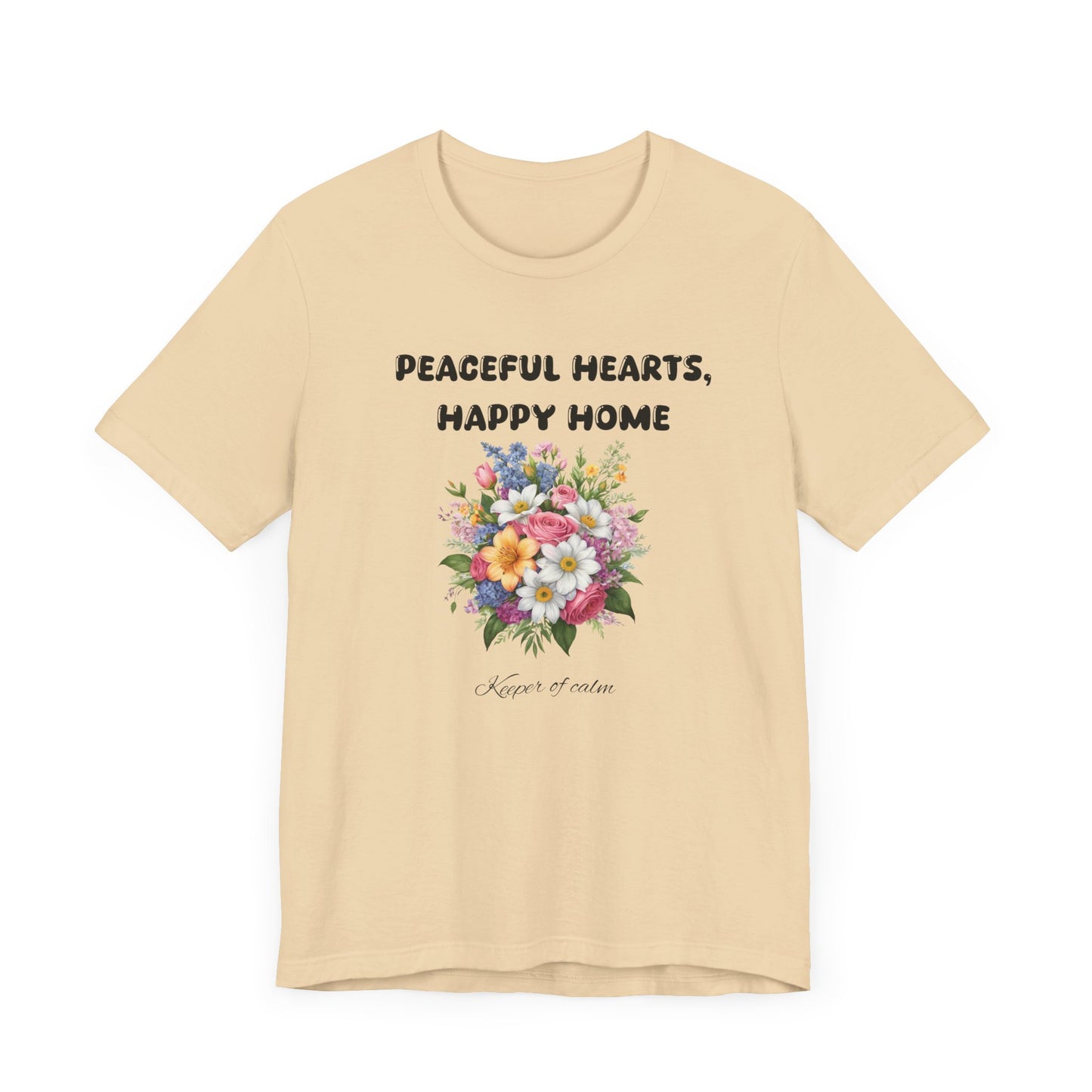 Floral Peaceful Hearts Tee