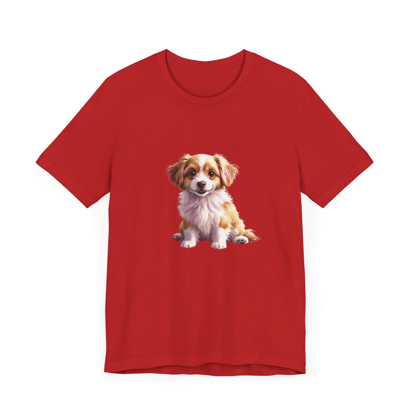 Cute Puppy Graphic Jersey Tee