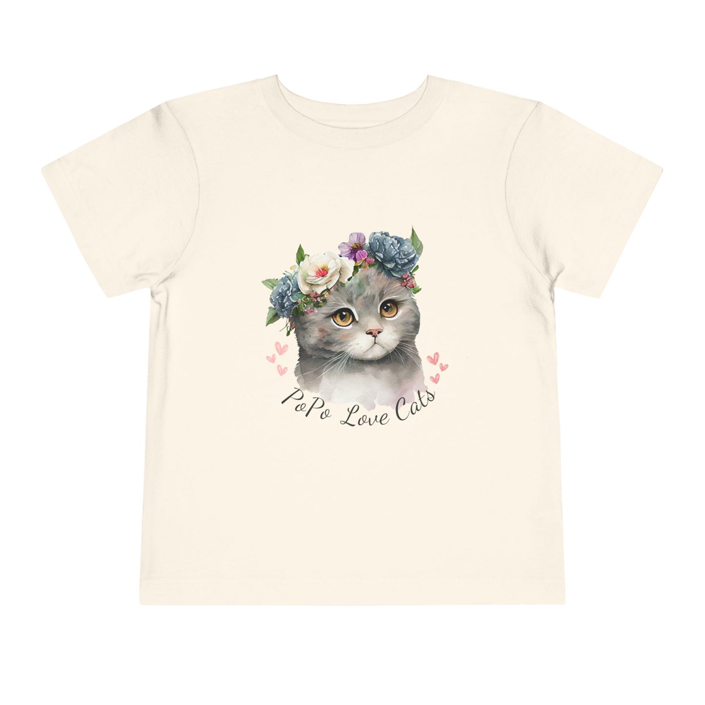 Cute Cat Toddler Tee