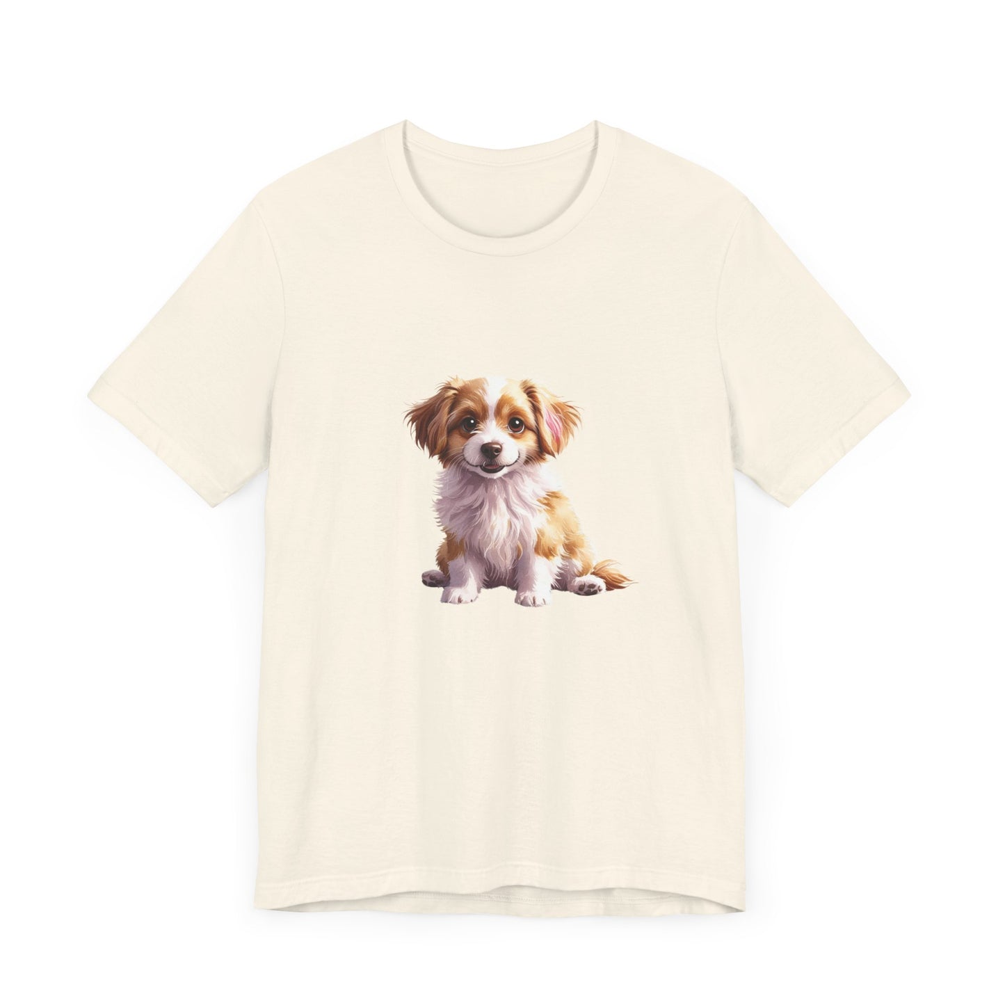 Cute Puppy Graphic Jersey Tee
