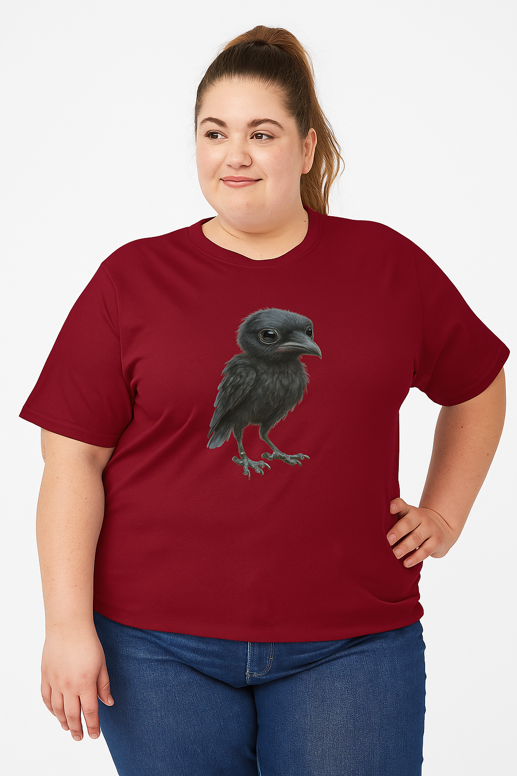 "Adorable Baby Crow" Artistic T-Shirt