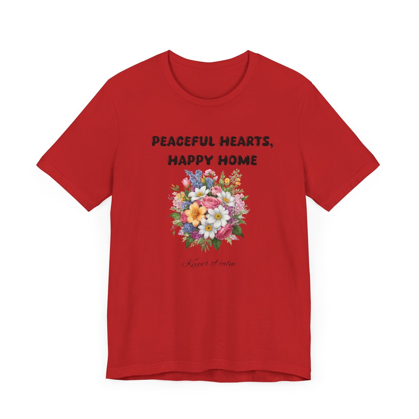 Floral Peaceful Hearts Tee