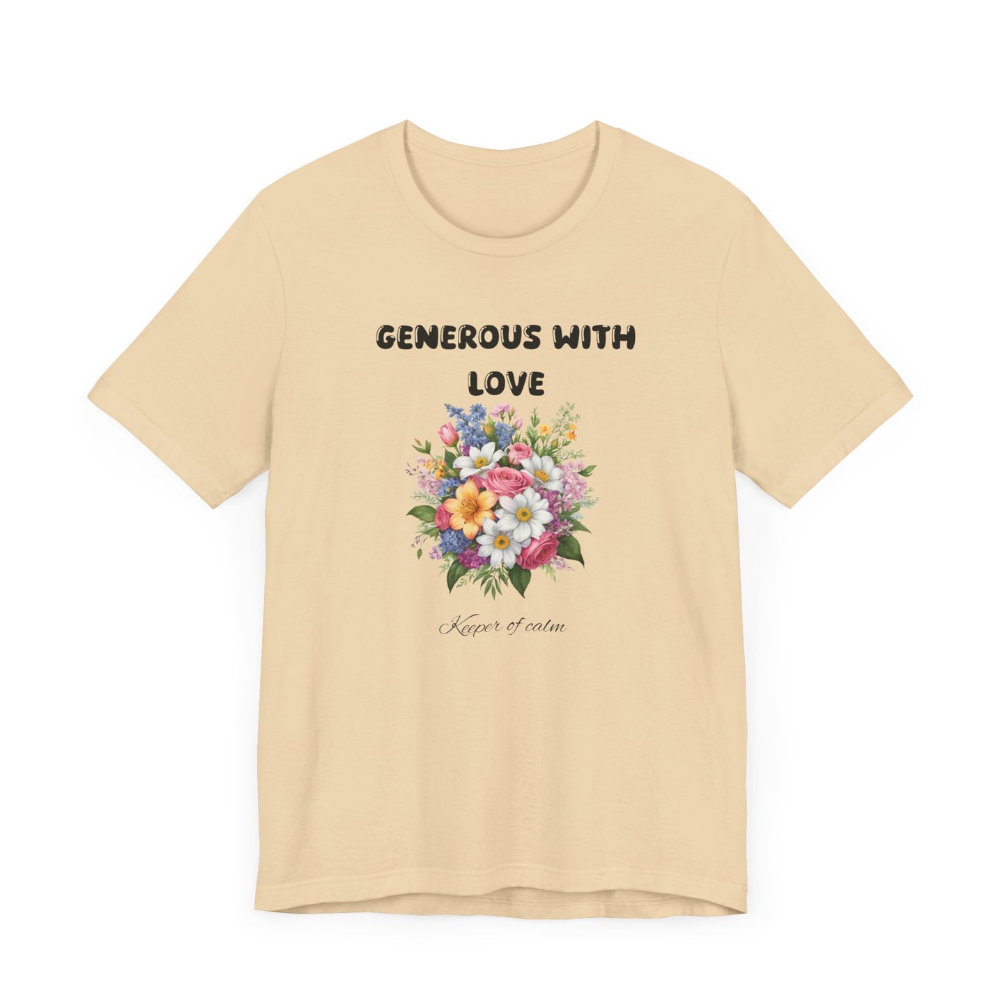 Generous with Love Floral Tee