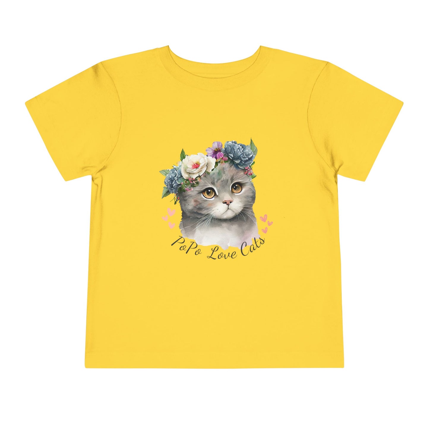 Cute Cat Toddler Tee