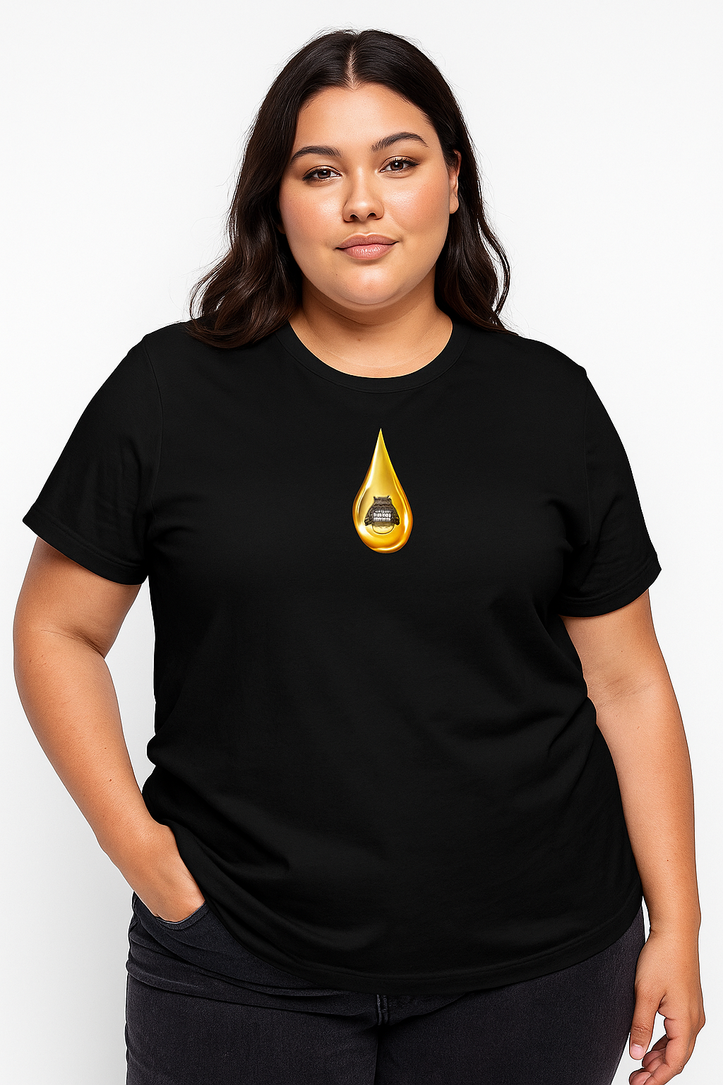 Golden Toad Drop” Statement T-Shirt