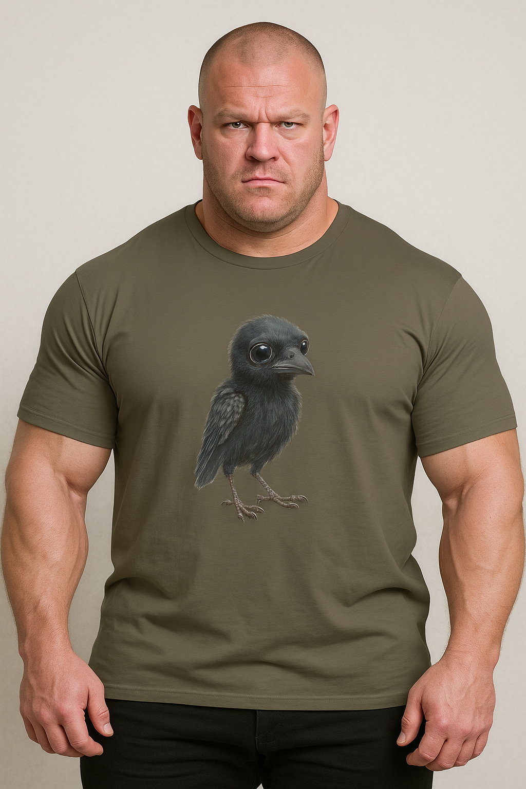 "Adorable Baby Crow" Artistic T-Shirt
