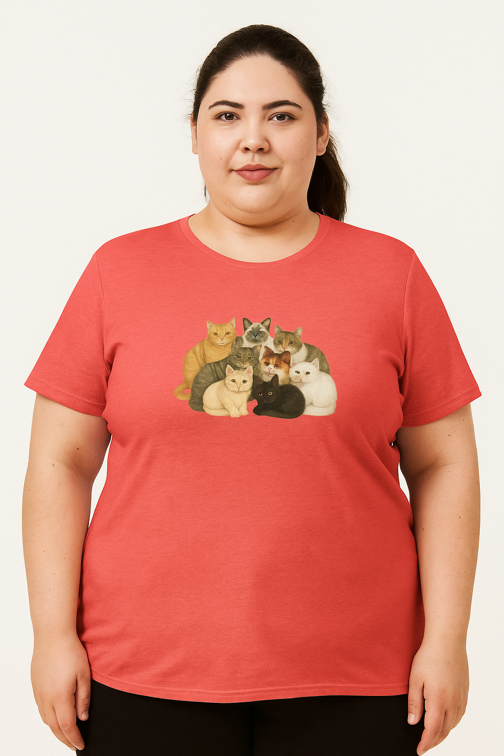 cat gathering tee