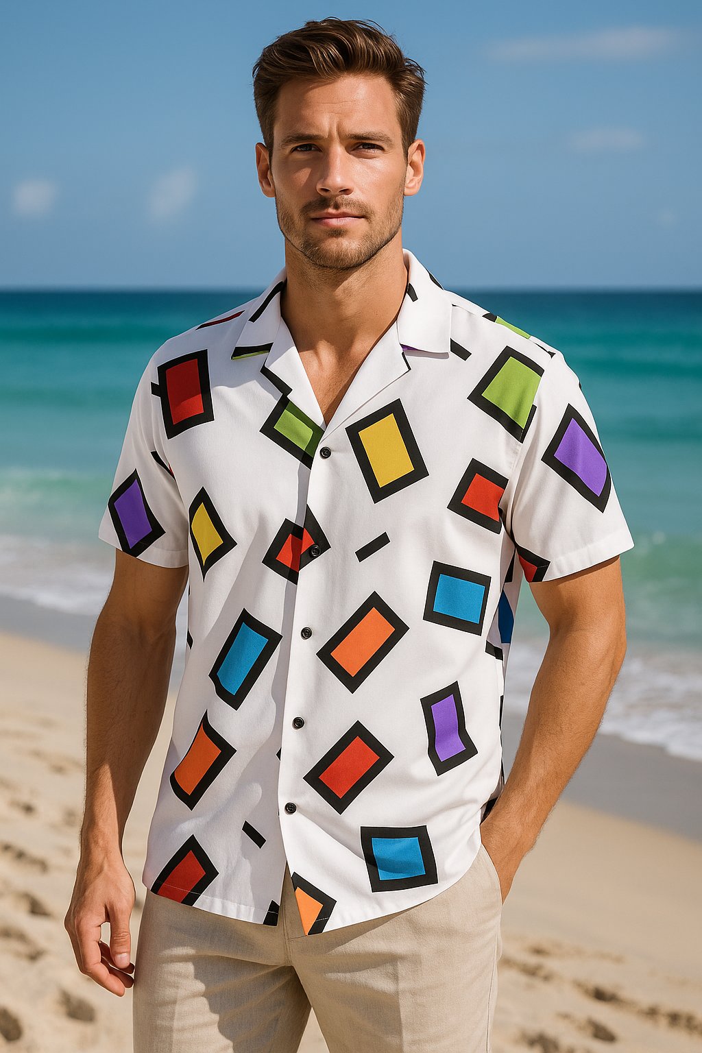 Perfect for Summer Parties Button shirt 1