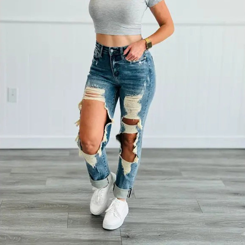 Straight-Leg Ankle-Length Jeans In A Classic Style for women