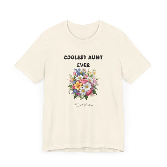 Coolest Aunt Ever Floral Tee