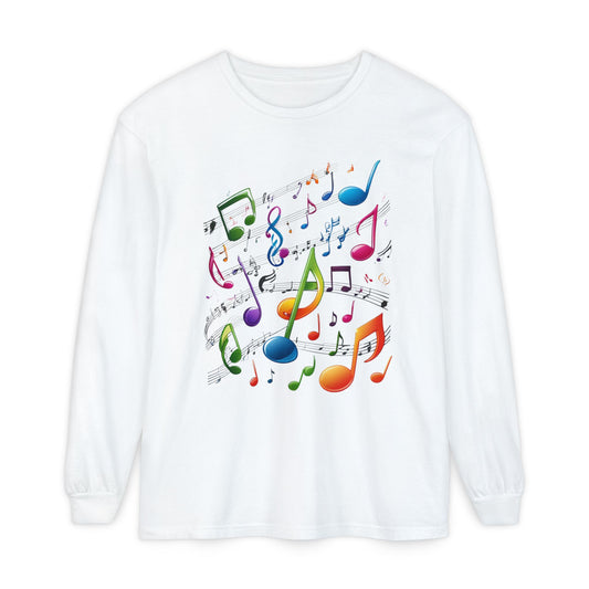 Fun Music Notes 1- Long Sleeve T-Shirt