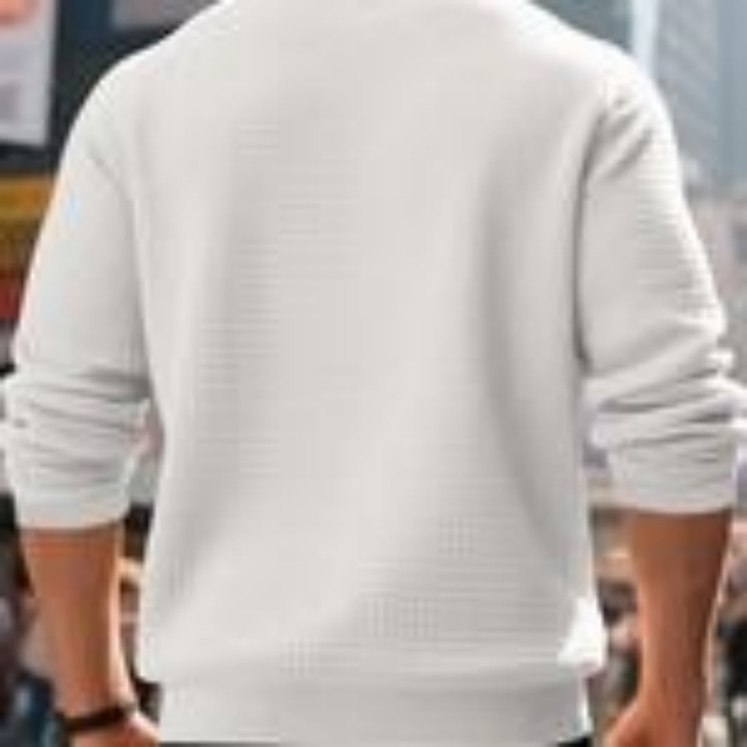 Jacquard Round Neck Hoodie For Men And Women