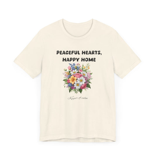 Floral Peaceful Hearts Tee