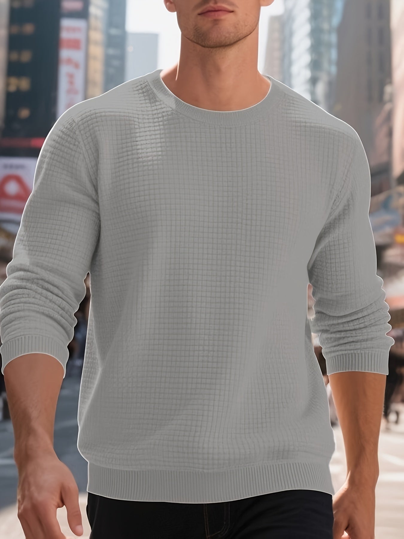 Jacquard Round Neck Hoodie For Men And Women