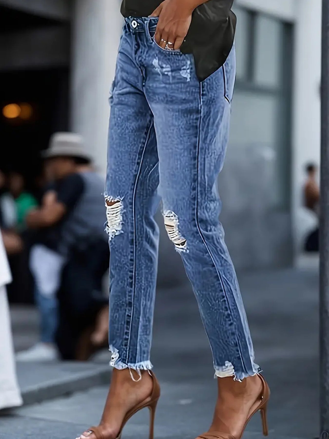 Women's Stretchy Boyfriend Jeans