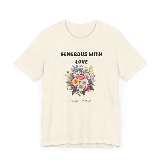 Generous with Love Floral Tee