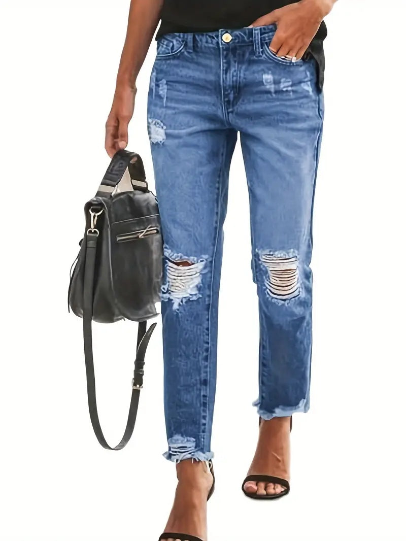 Women's Stretchy Boyfriend Jeans