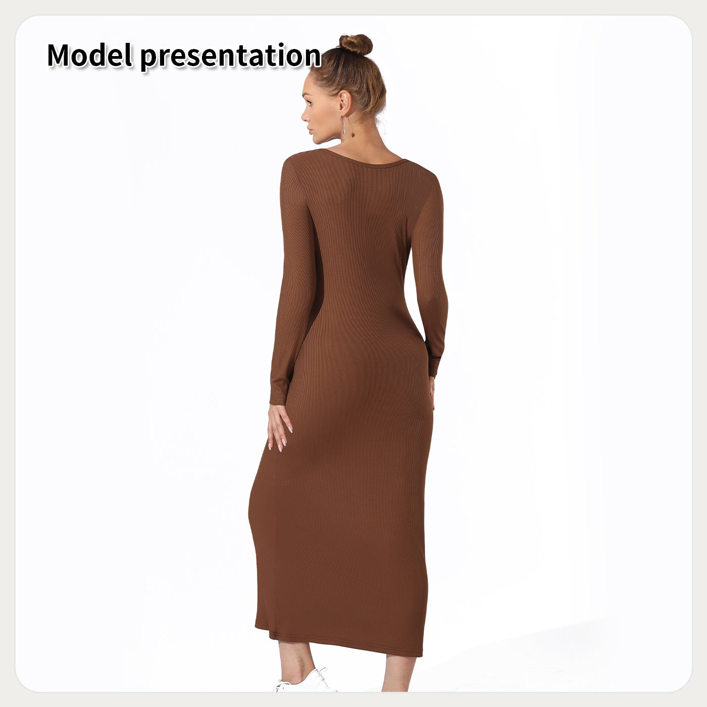 Fashion Simple Solid Color Dress for Women