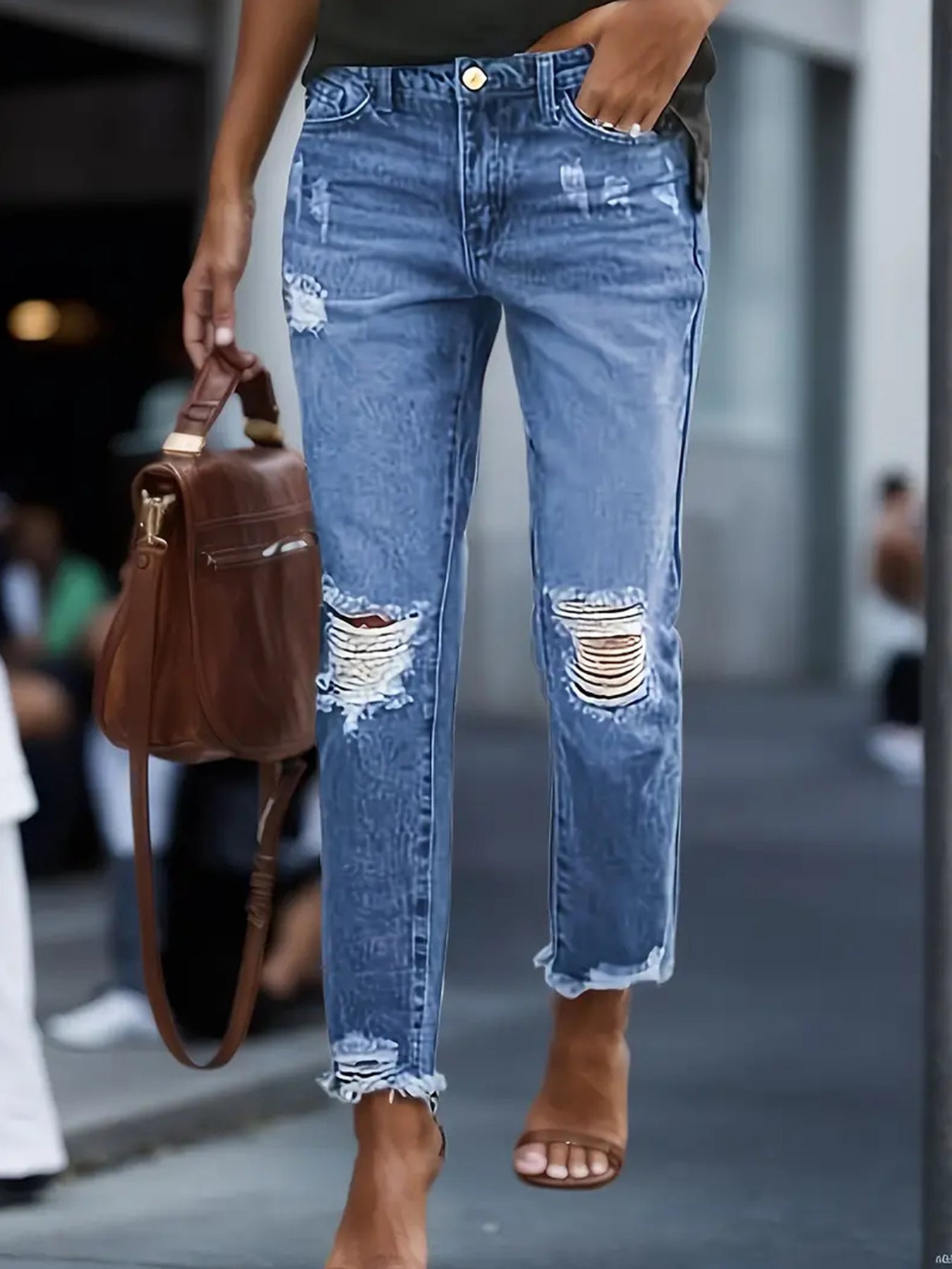 Women's Stretchy Boyfriend Jeans