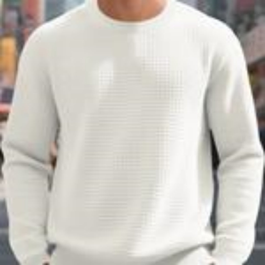 Jacquard Round Neck Hoodie For Men And Women