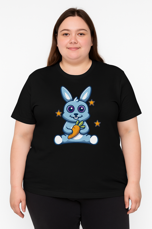“Cosmic Bunny” Cute Cartoon T-Shirt