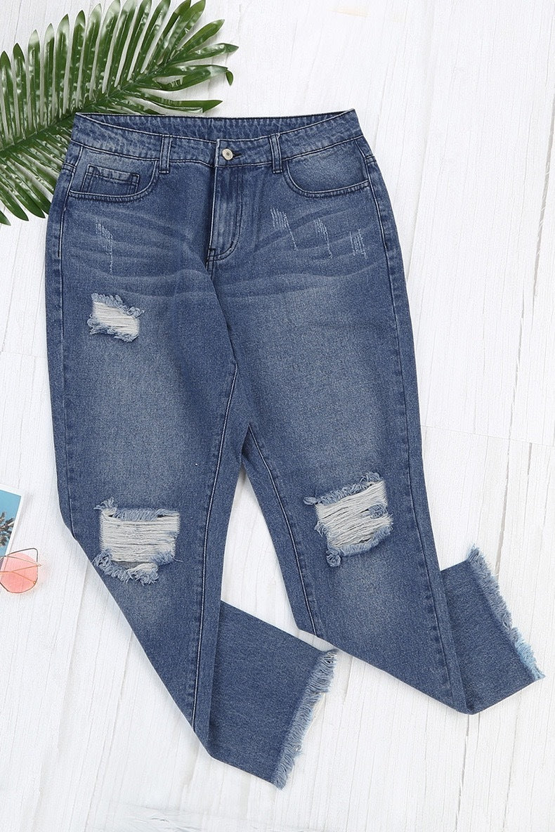 Women's Stretchy Boyfriend Jeans