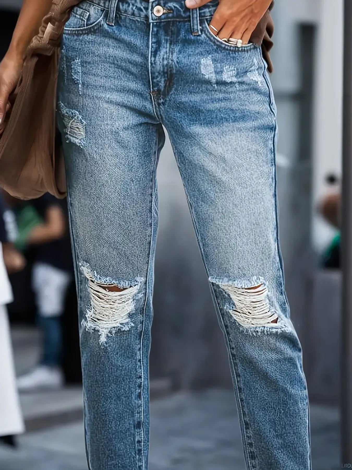 Women's Stretchy Boyfriend Jeans