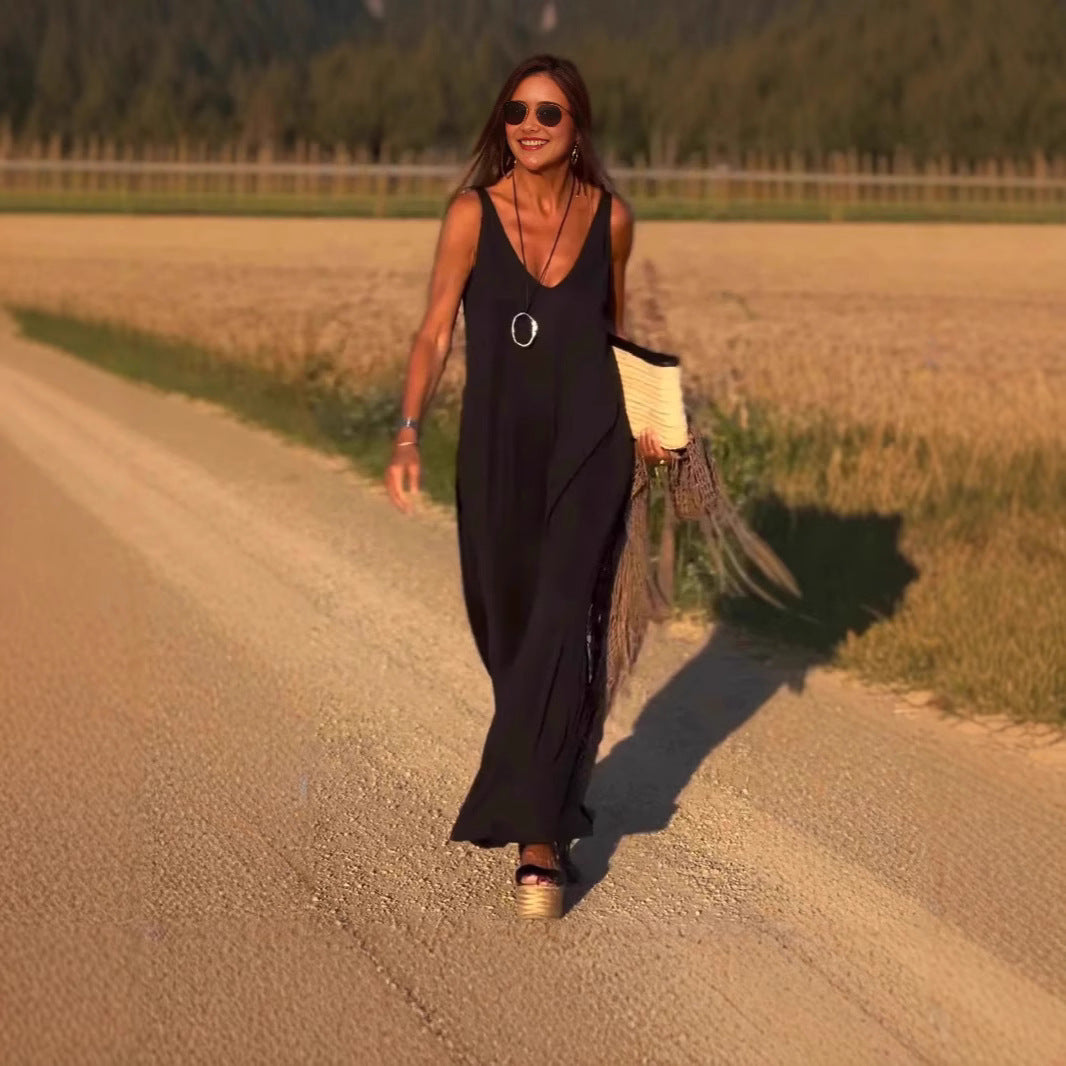 V-neck Strap Dress for Women