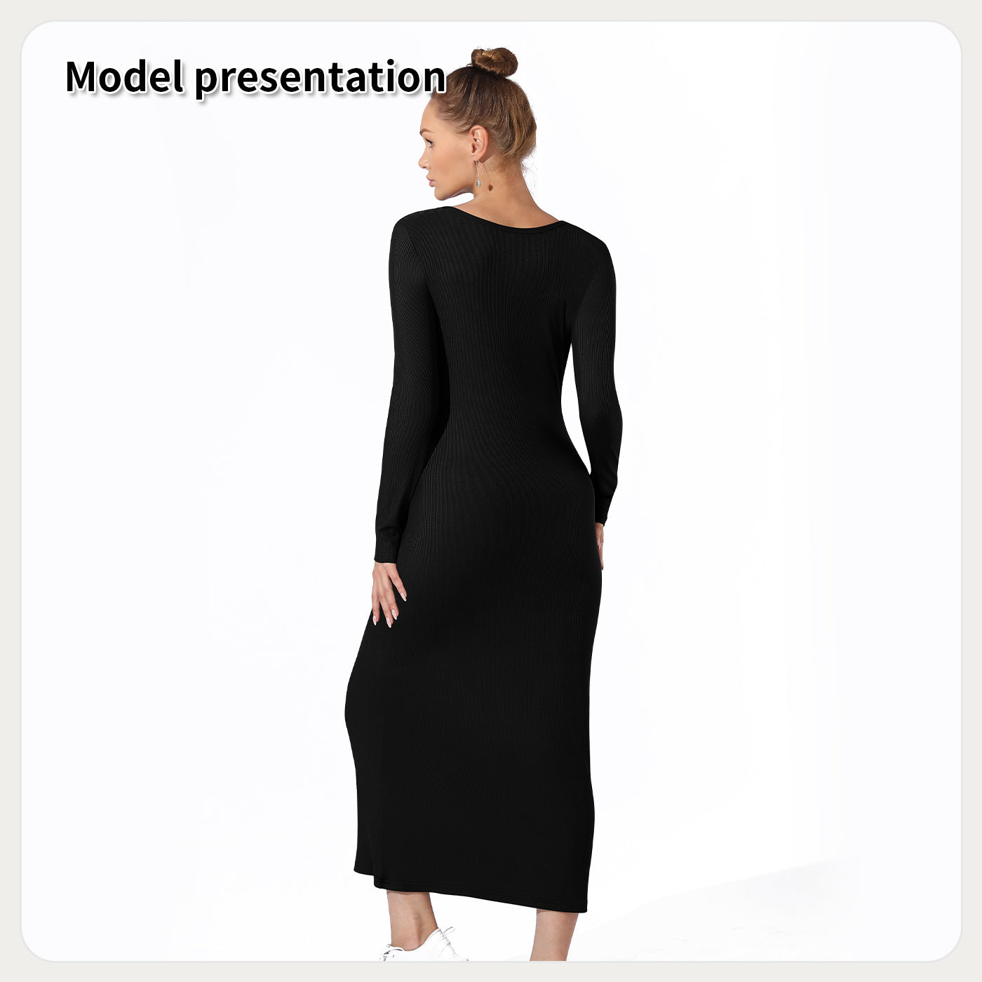 Fashion Simple Solid Color Dress for Women