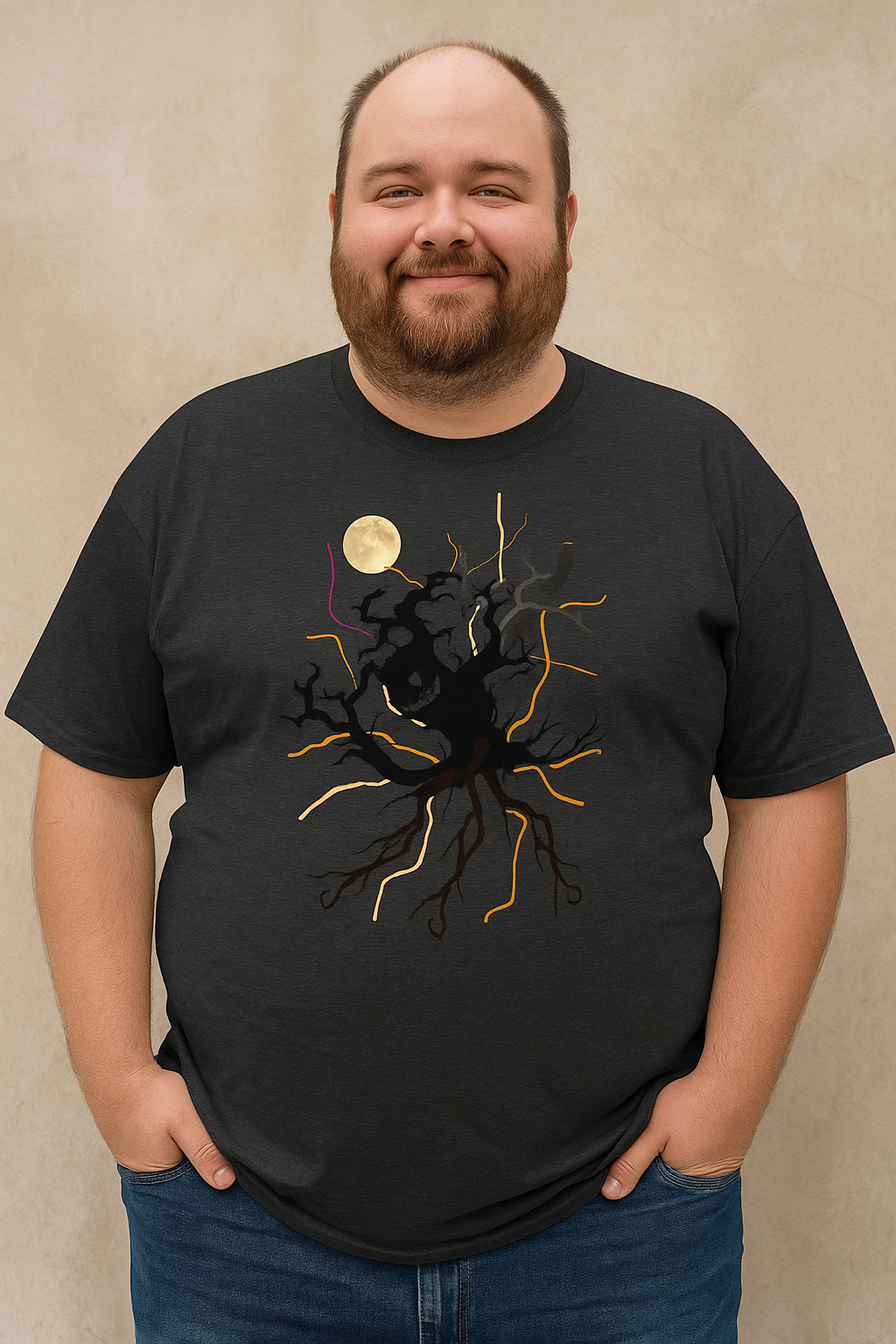 “Moonlit Tree & Owl” T-Shirt