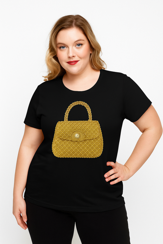 “Golden Glam” Handbag T-Shirt
