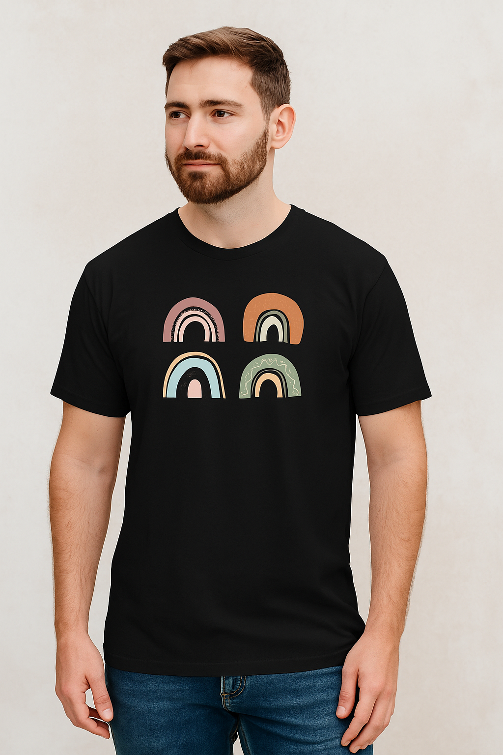 "Boho Rainbow Collection" Graphic T-Shirt