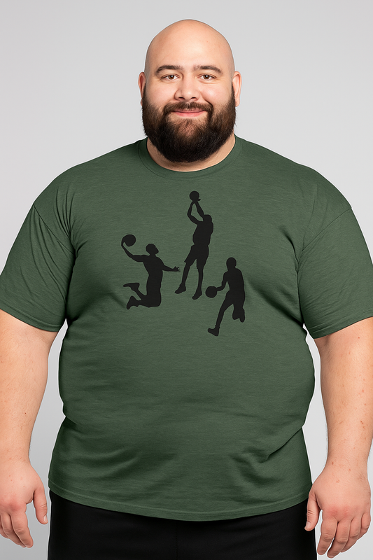 "Street Dunk" Silhouette Basketball T-Shirt
